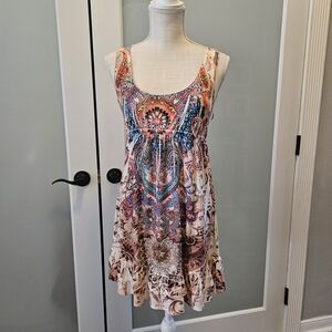 S-Twelve Vibrant Patterned Mini Dress